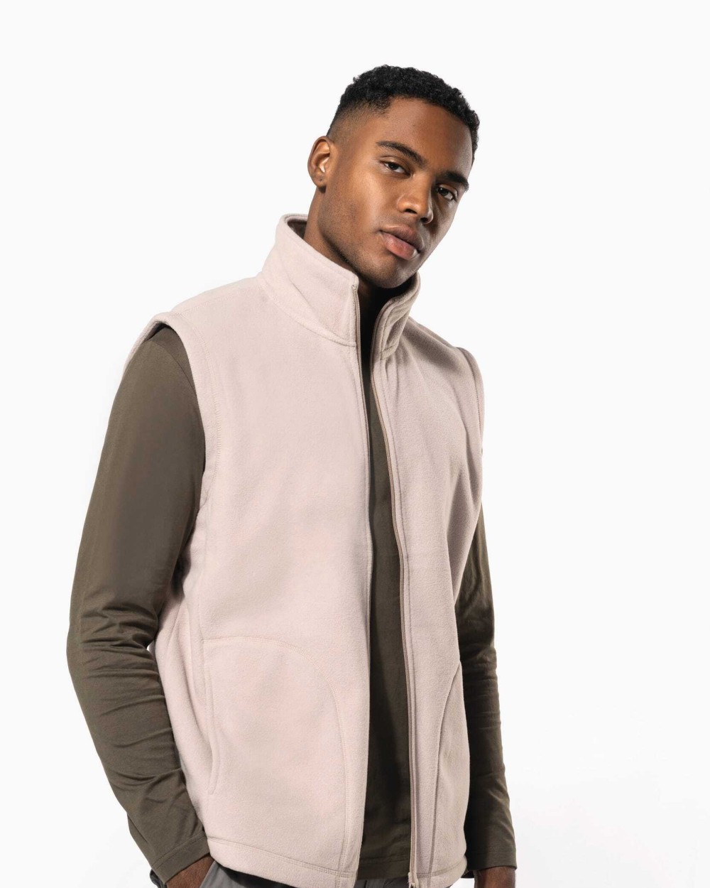 KARIBAN Mikrofleece-Bodywarmer für Herren Polar Fleeces personalisierbar