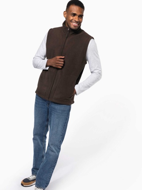Laines polaires à personnaliser KARIBAN Bodywarmer micropolaire homme 