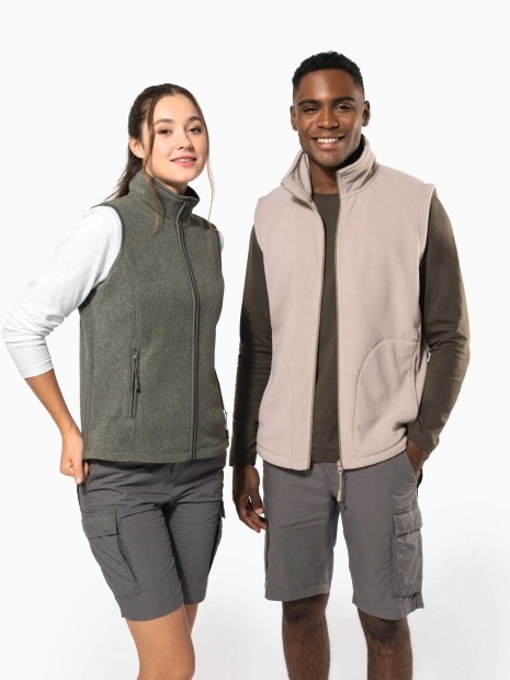 Laines polaires à personnaliser KARIBAN Bodywarmer micropolaire homme 