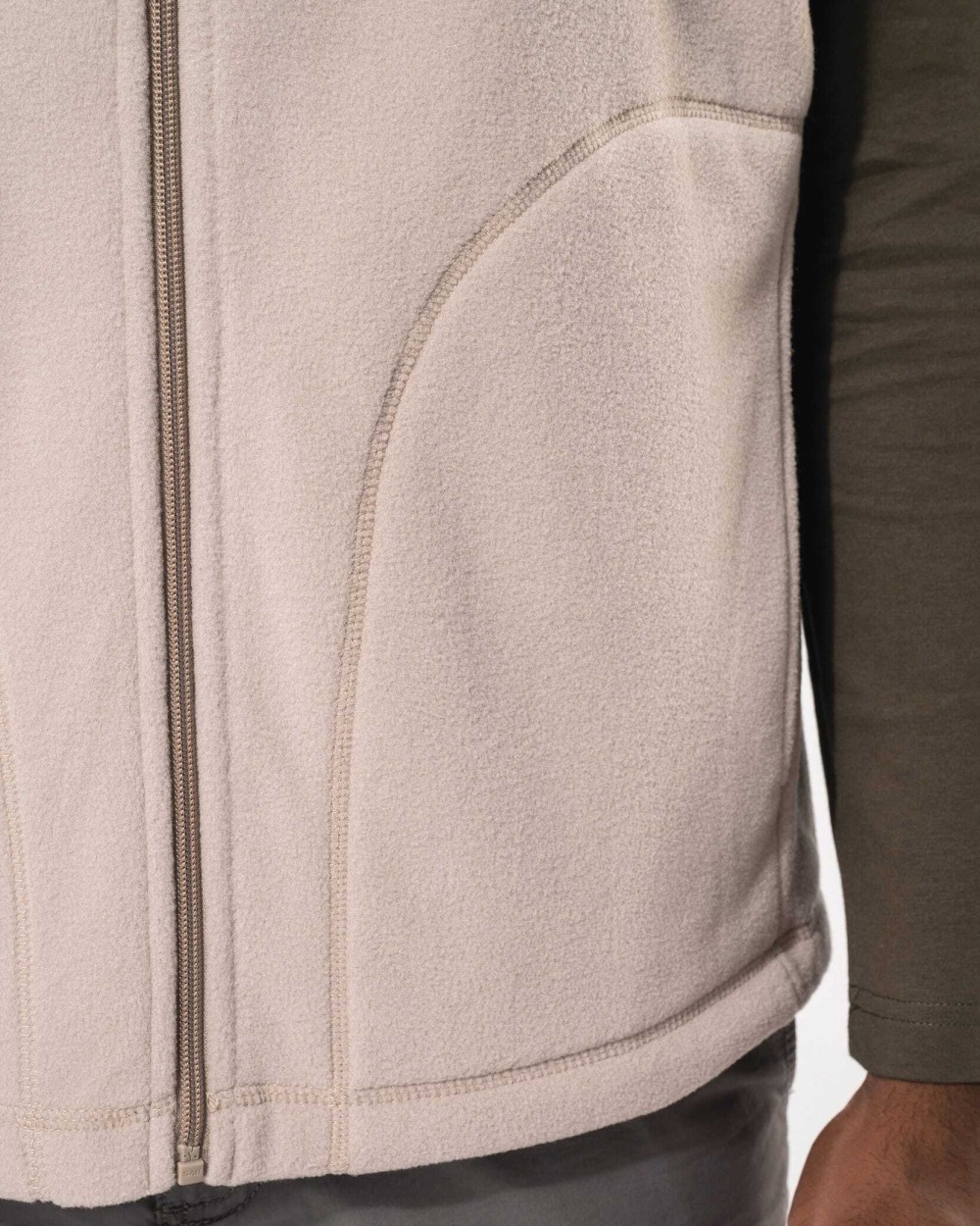 Laines polaires personnalisable KARIBAN Bodywarmer micropolaire homme