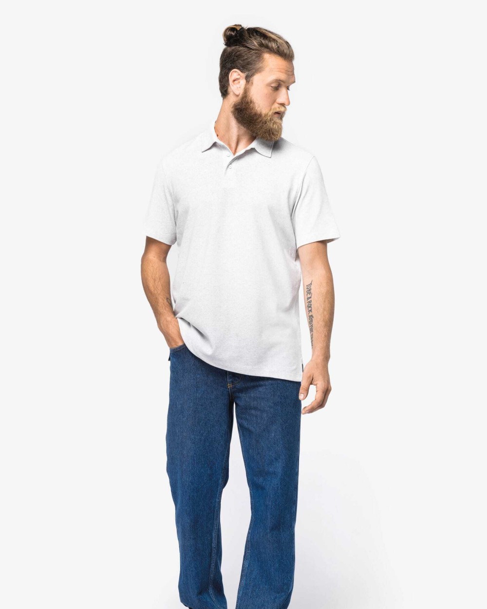 Polo's NATIVE SPIRIT Ecologische gerecycled herenpolo voor bedrukking &amp; borduring