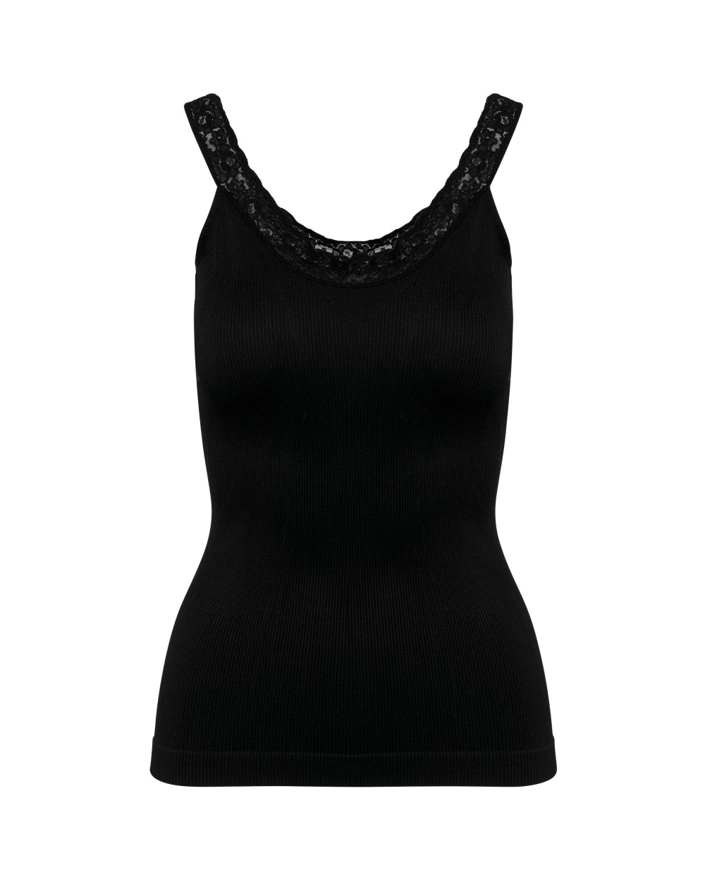 T-shirts KARIBAN Ecologische en naadloze top met kant voor bedrukking &amp; borduring