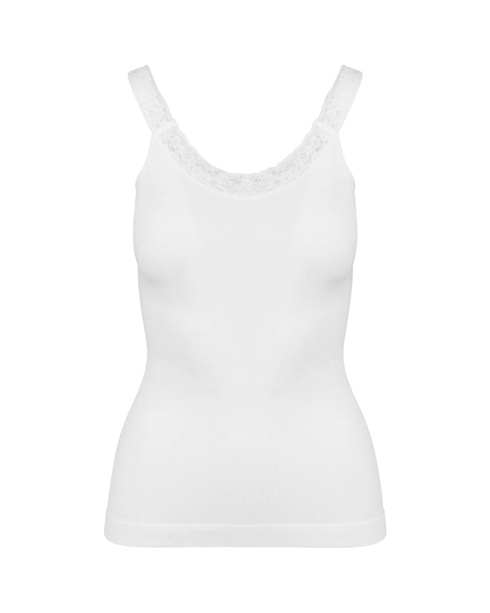 KARIBAN Umweltfreundliches, nahtloses Top mit Spitze T-Shirts personalisierbar