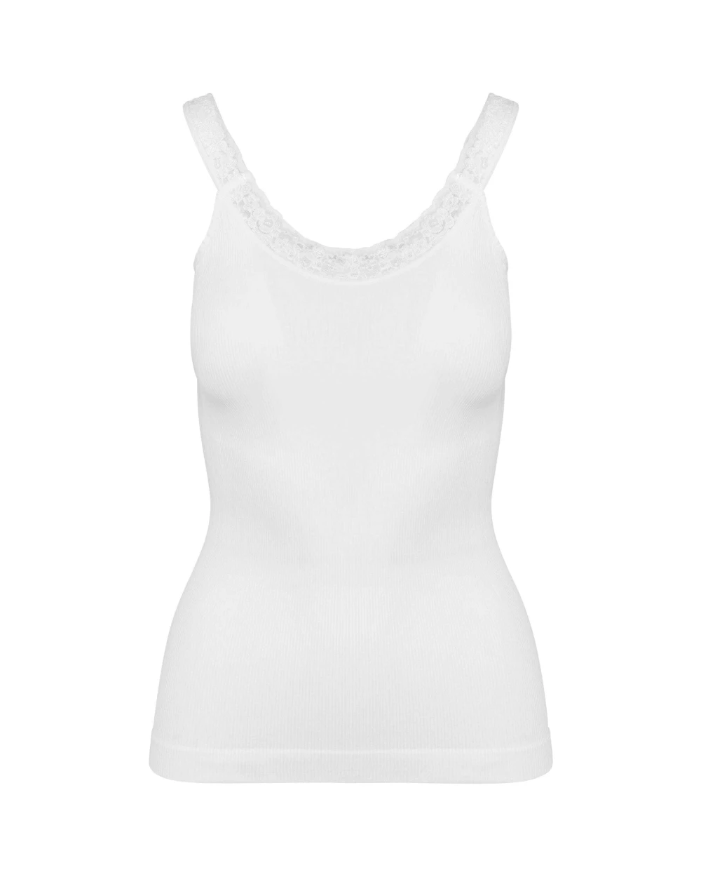 T-shirts KARIBAN Ecologische en naadloze top met kant voor bedrukking &amp; borduring