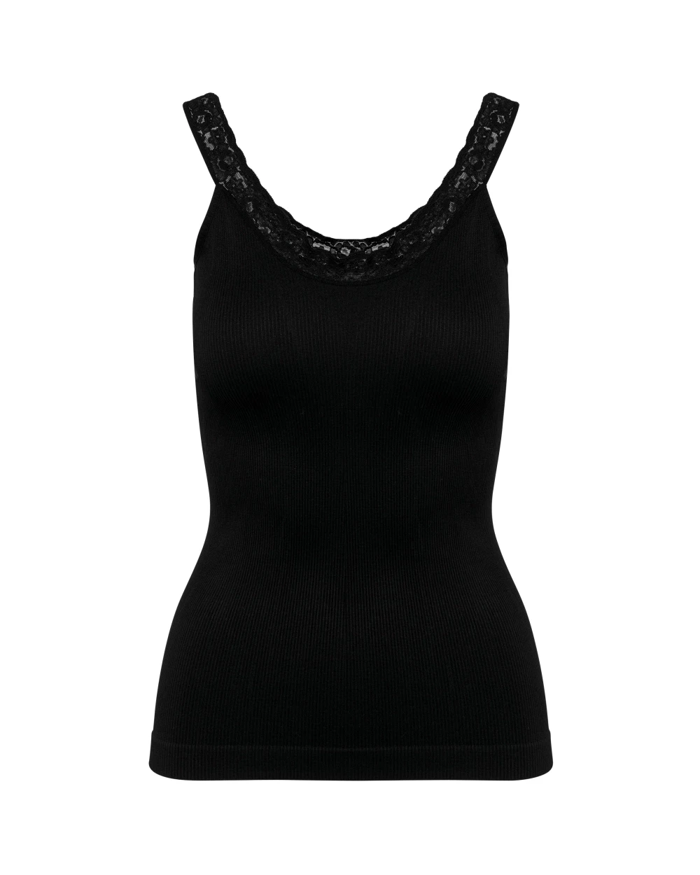 T-shirts KARIBAN Ecologische en naadloze top met kant voor bedrukking &amp; borduring