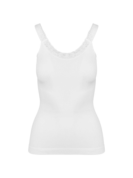 KARIBAN Débardeur écoresponsable sans couture avec dentelle  personnalisable