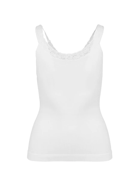 KARIBAN Débardeur écoresponsable sans couture avec dentelle /api/colors/7a92cd2d-10d2-40b4-928b-296bb7487506 personnalisable