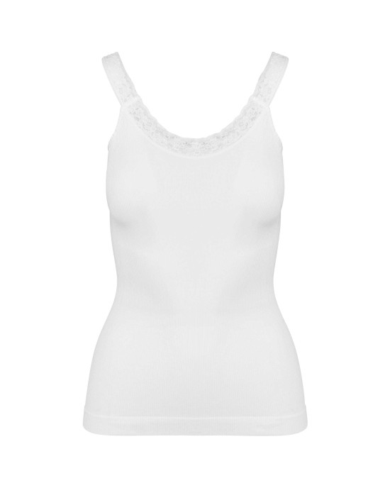 T-Shirts personnalisable Kariban Débardeur écoresponsable sans couture avec dentelle
