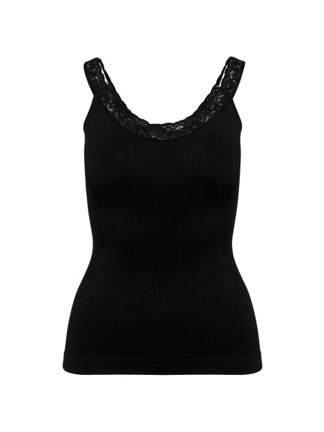 KARIBAN Débardeur écoresponsable sans couture avec dentelle /api/colors/b9fdad4a-5e94-45cb-8c03-c08b349b28c3 personnalisable