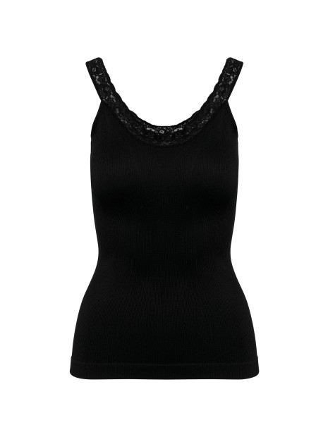 KARIBAN Débardeur écoresponsable sans couture avec dentelle /api/colors/b9fdad4a-5e94-45cb-8c03-c08b349b28c3 personnalisable