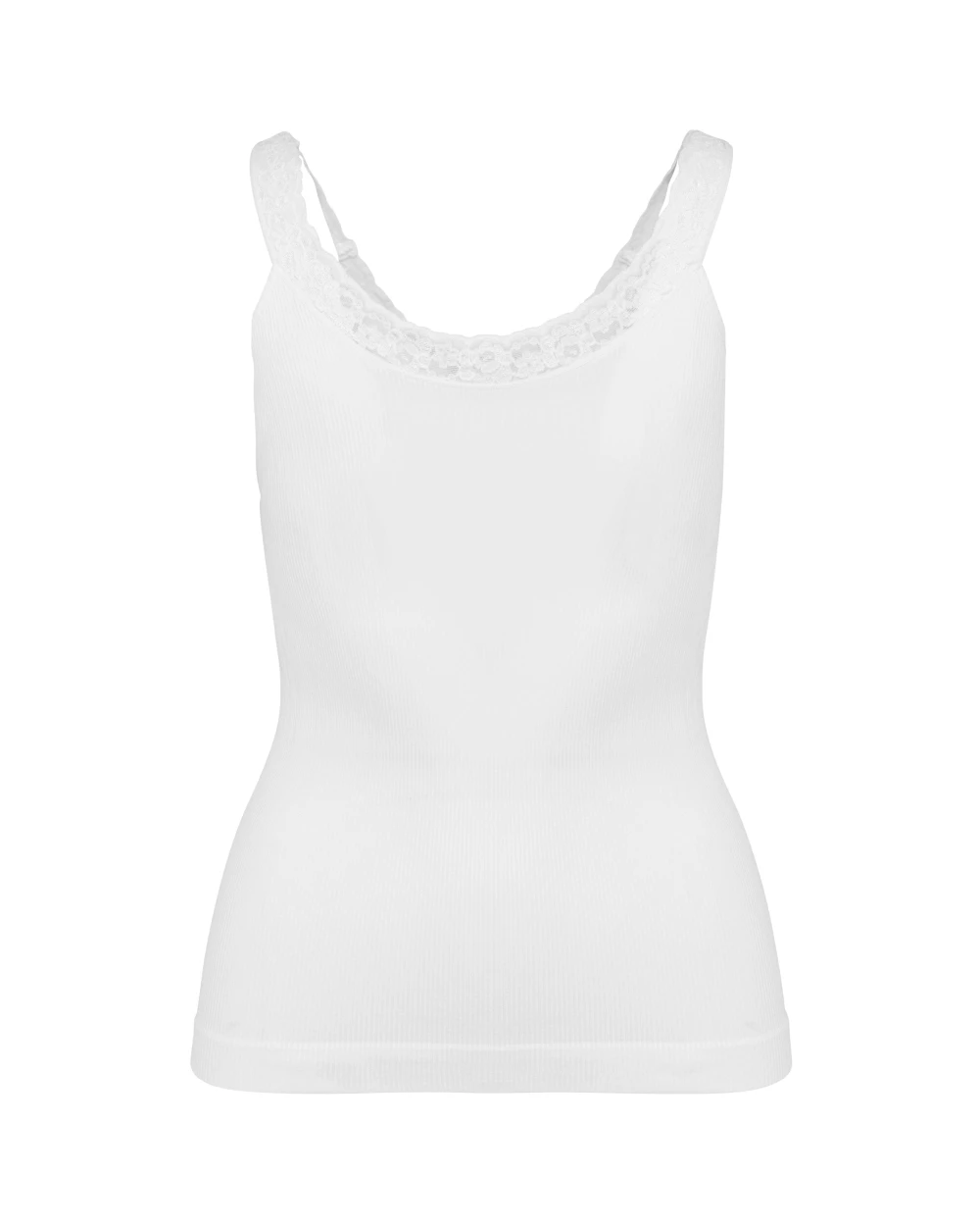 KARIBAN Umweltfreundliches, nahtloses Top mit Spitze T-Shirts personalisierbar