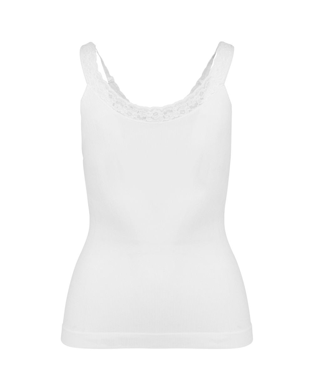 T-shirts KARIBAN Ecologische en naadloze top met kant voor bedrukking &amp; borduring