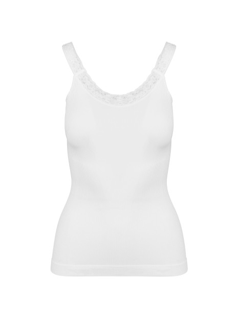 KARIBAN Débardeur écoresponsable sans couture avec dentelle /api/colors/7a92cd2d-10d2-40b4-928b-296bb7487506 personnalisable