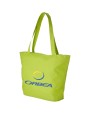 Tote bags 4DO Panama polyester draagtas met rits 20L voor bedrukking &amp; borduring