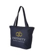 Tote bags 4DO Panama polyester draagtas met rits 20L voor bedrukking &amp; borduring