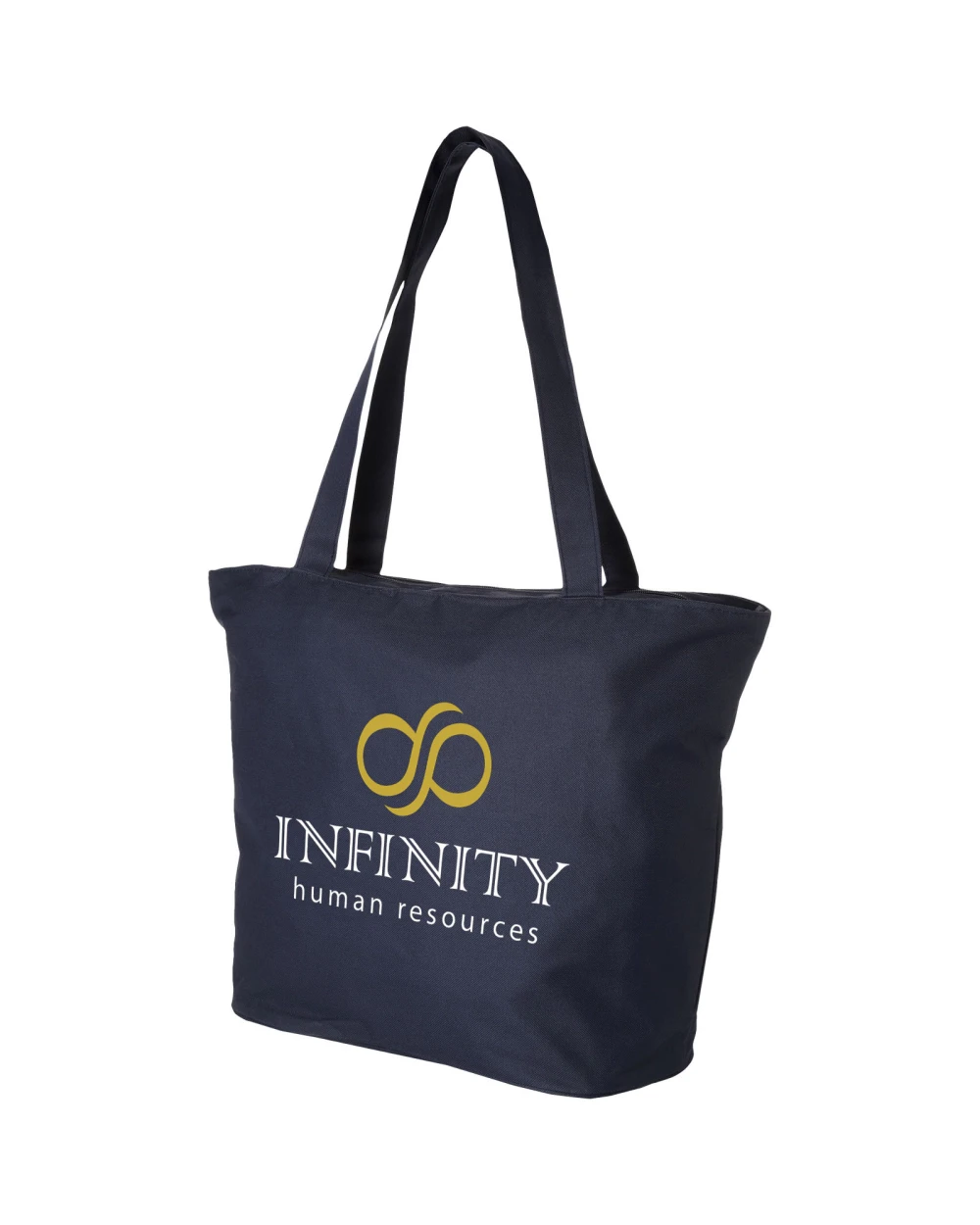 Tote bags 4DO Panama polyester draagtas met rits 20L voor bedrukking &amp; borduring