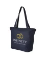 Tote bags 4DO Panama polyester draagtas met rits 20L voor bedrukking &amp; borduring