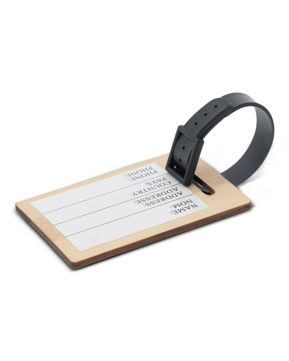 4DO Kofferanhänger aus Bambus Taschen personalisierbar