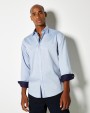 KUSTOM KIT Tailored Fit Premium Contrast Oxford Shirt Hemden personalisierbar