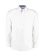 KUSTOM KIT Tailored Fit Premium Contrast Oxford Shirt Hemden personalisierbar