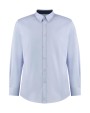Hemden KUSTOM KIT Tailored Fit Premium Contrast Oxford Shirt voor bedrukking &amp; borduring