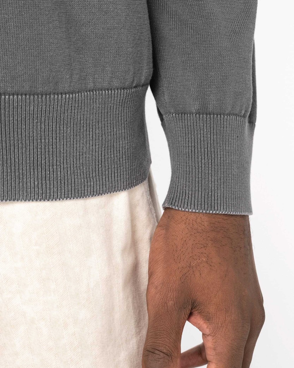 Pulls personnalisable NATIVE SPIRIT Pull écoresponsable délavé à col rond homme