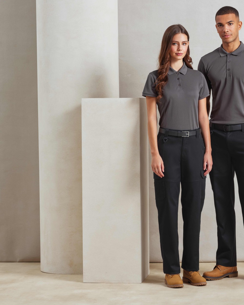 PREMIER Stretchchecker Cargo-Arbeitshose Hosen personalisierbar