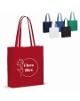 Tote bags 4DO Draagtas gerecycled katoen met bodem 140g/m² 38x10x42cm voor bedrukking &amp; borduring