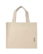 Tote bags personnalisable 4DO Mini sac shopping Odessa à soufflet en coton recyclé de 9 L et 220 g/m² certifié GRS