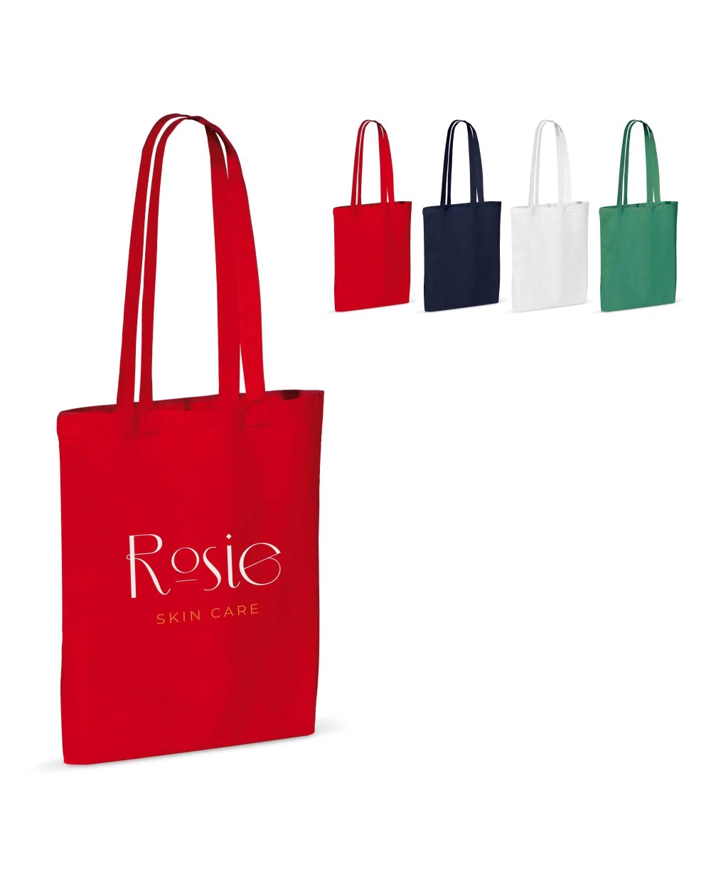 Tote bags 4DO Draagtas gerecycled katoen 140g/m² 38x42cm voor bedrukking &amp; borduring