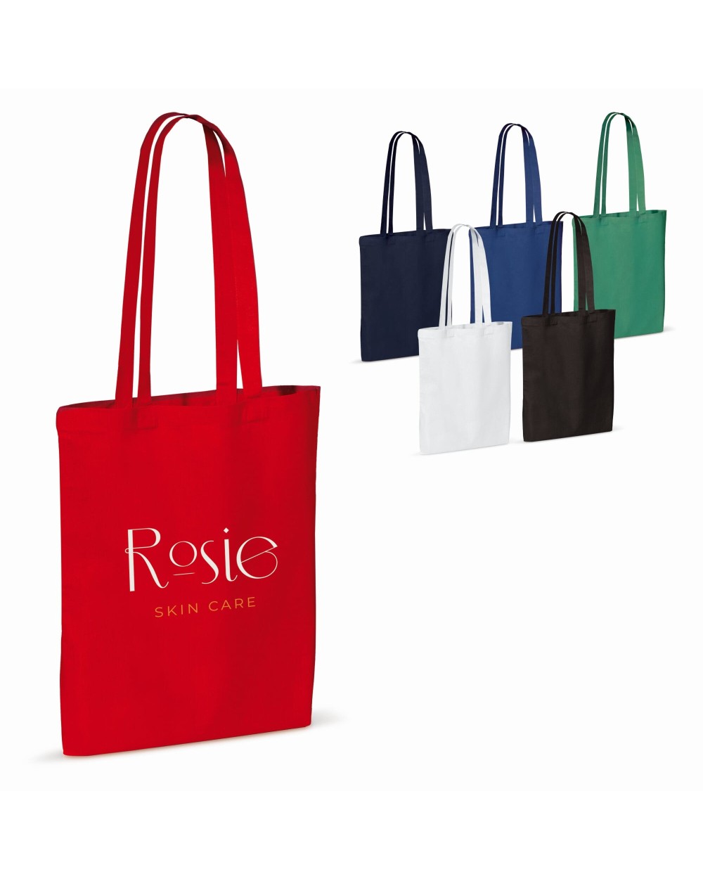 4DO Tasche aus recycelter Baumwolle 140g/m² 38x42cm Tote Bags personalisierbar