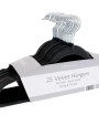 Accessoires personnalisable HOME & LIVING Cintres effet velours (lot de 25)