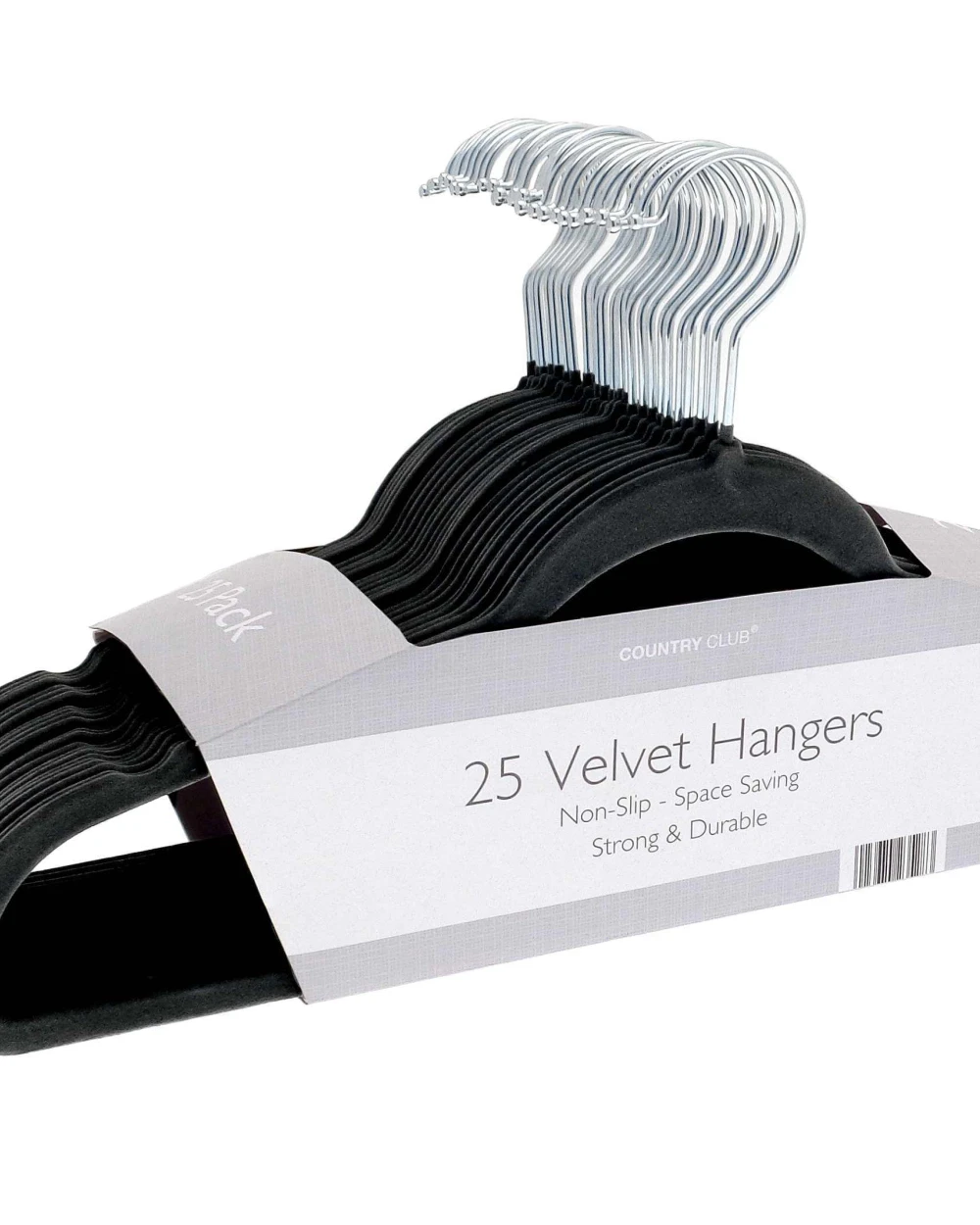 Accessoires personnalisable HOME & LIVING Cintres effet velours (lot de 25)