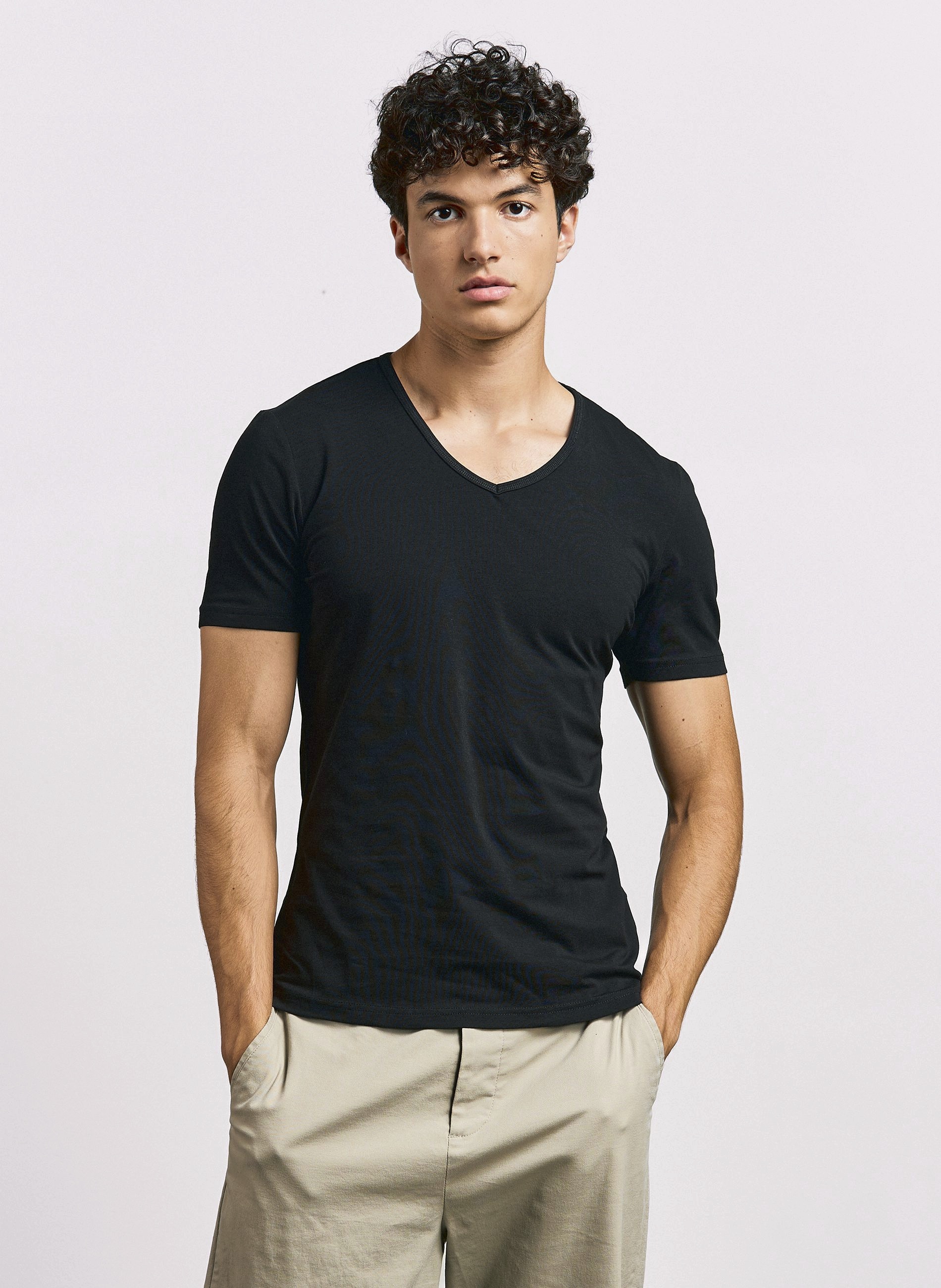 T-Shirts personnalisable PROMODORO Men´s Slim Fit V-Neck-T