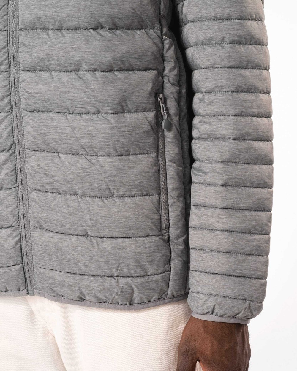 KARIBAN Leichte Herren-Steppjacke mit Kapuze Jacken personalisierbar