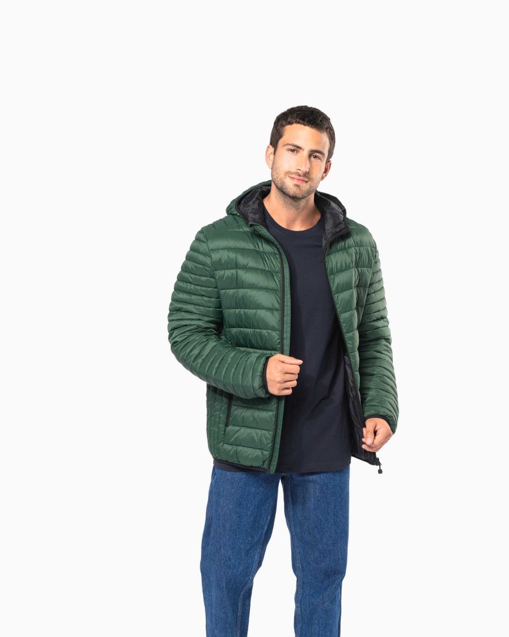 Vestes personnalisable KARIBAN Doudoune légère capuche homme