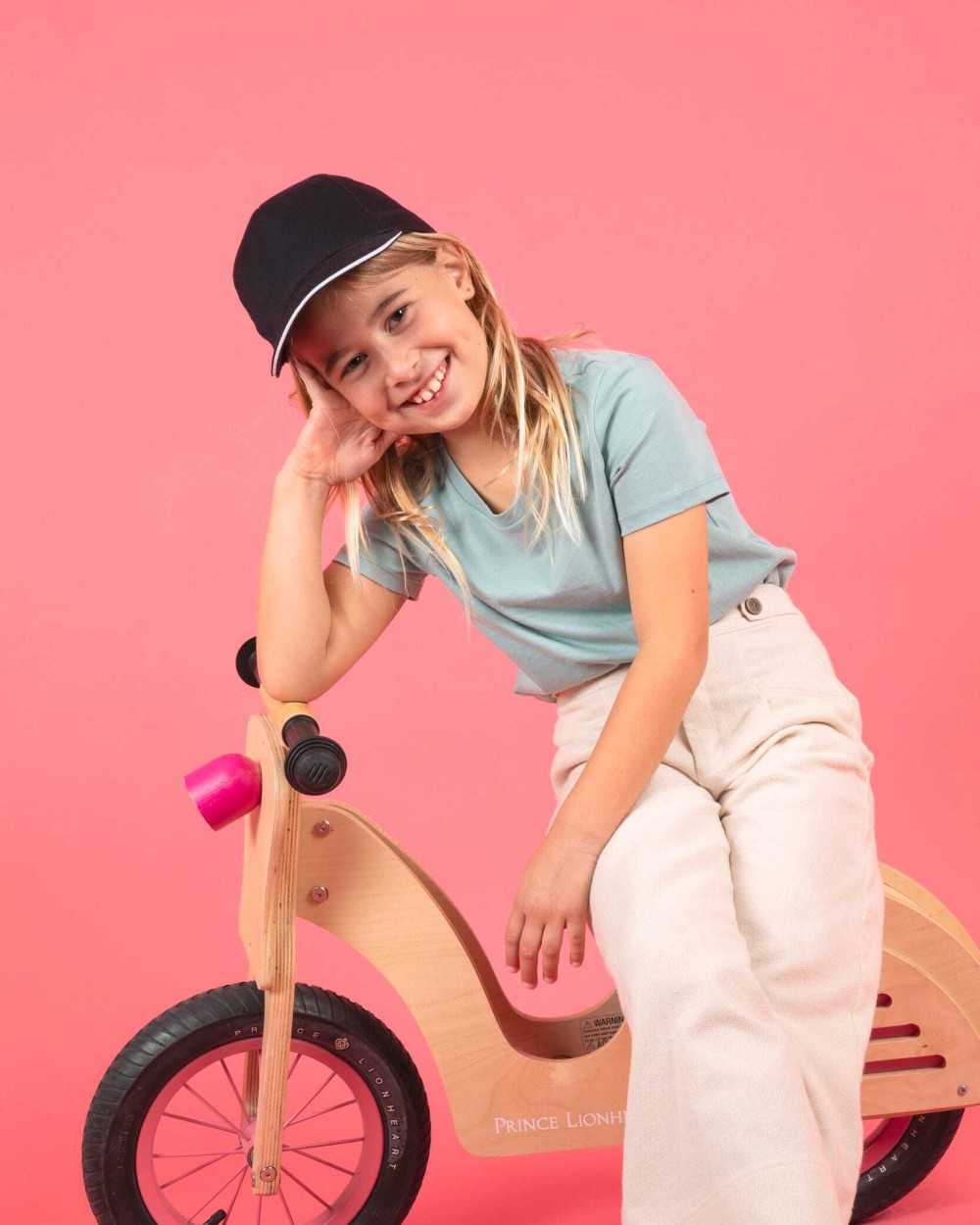 Petjes K-UP Kinderpet Met 5 Panelen En Contrasterende Bies voor bedrukking &amp; borduring