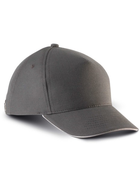 K-UP Casquette enfant avec sandwich contrasté - 5 panneaux  personnalisable