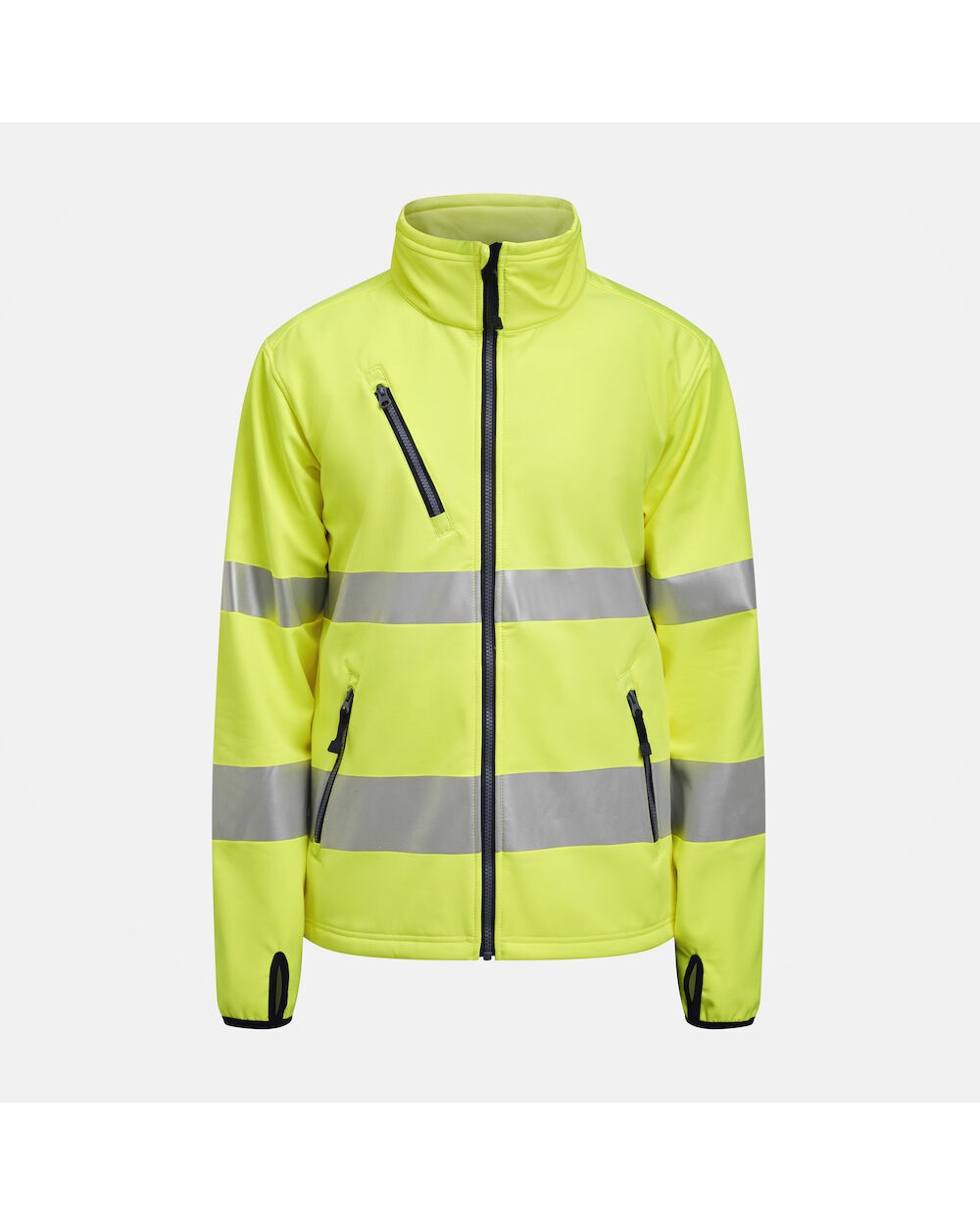 Softshells JOBMAN 1202 Hi-Vis Softshell Jacket voor bedrukking &amp; borduring