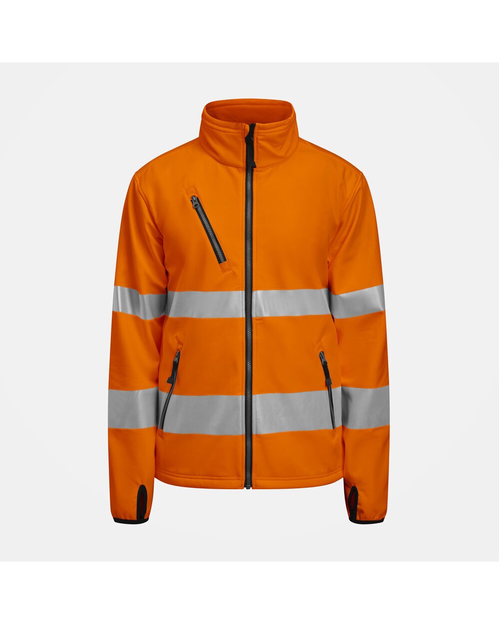 Softshells JOBMAN 1202 Hi-Vis Softshell Jacket voor bedrukking &amp; borduring