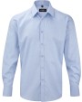 RUSSELL Men's Long Sleeve Herringbone Shirt Hemden personalisierbar