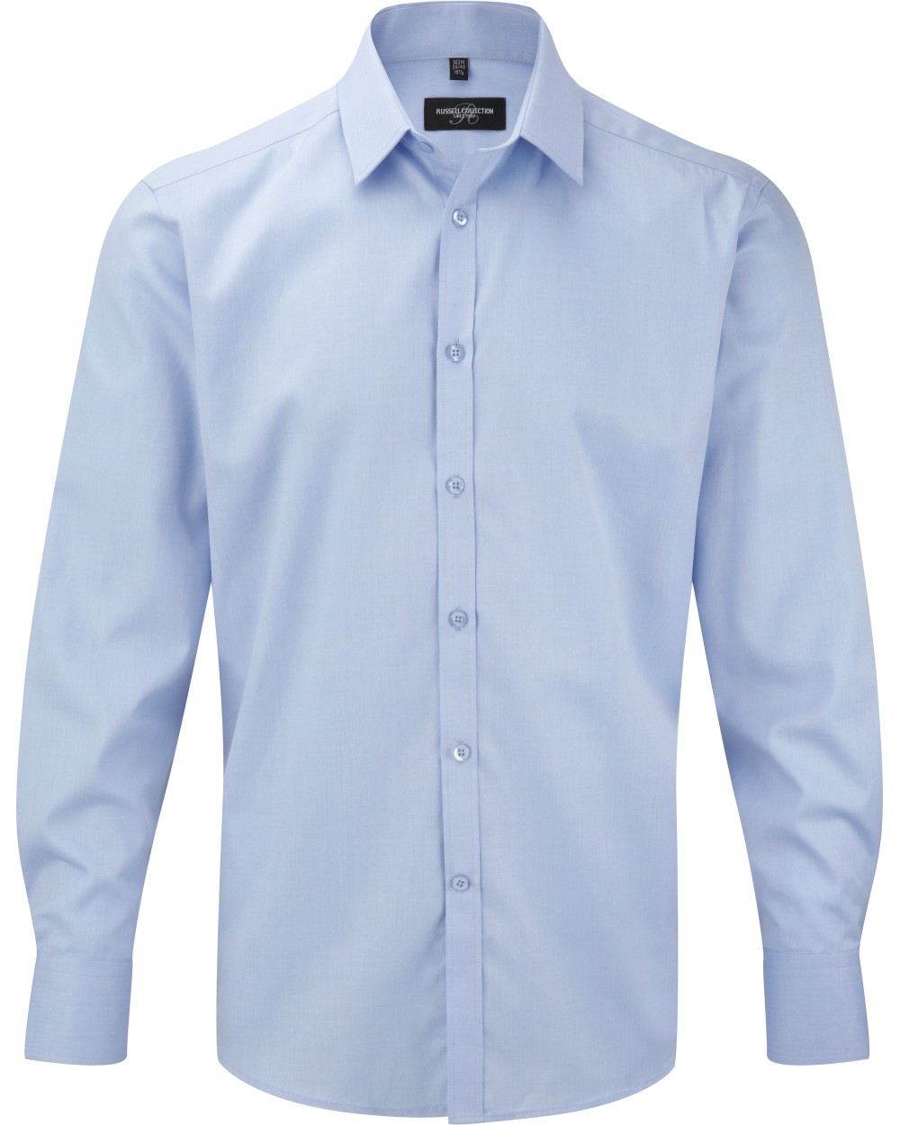 Hemden RUSSELL Men's Long Sleeve Herringbone Overhemd voor bedrukking &amp; borduring