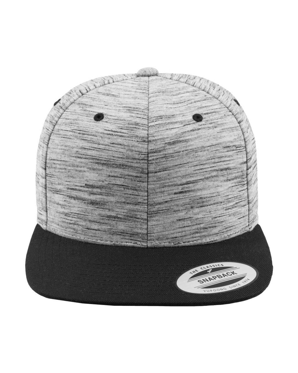 FLEXFIT Stripes Melange Crown Snapback Kappen personalisierbar