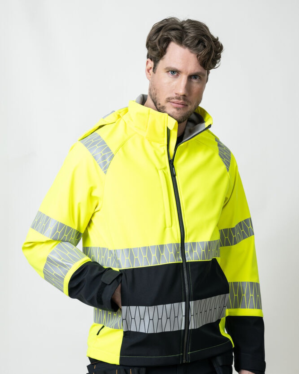 Softshells personnalisable JOBMAN 1376 Veste Softshell Haute-Visibilité