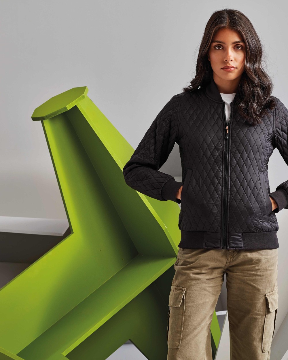 Jassen 2786 Women's quilted flight jacket voor bedrukking &amp; borduring