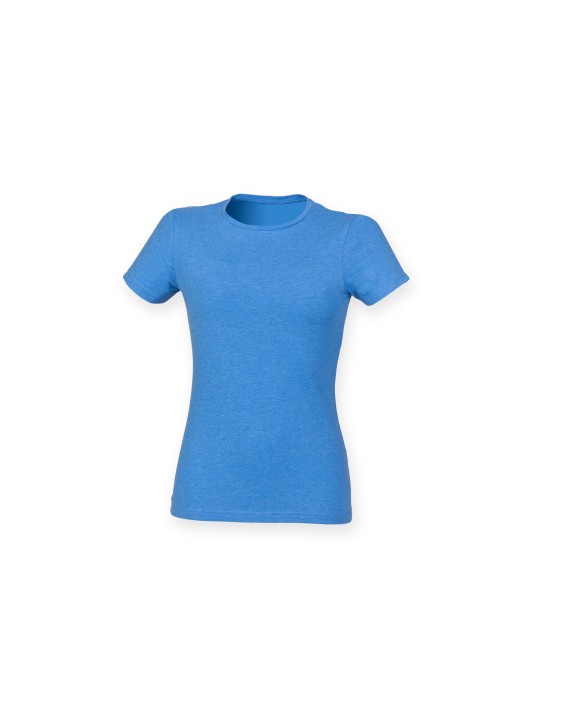 T-shirts SKINNIFIT Women's Feel Good Stretch Crew Neck T-Shirt voor bedrukking &amp; borduring