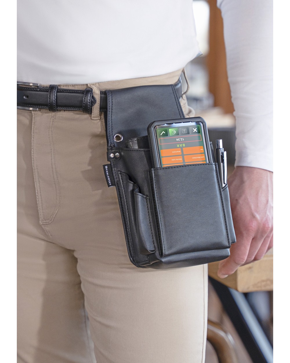Tassen & Zakken KARLOWSKY Large Capacity Cashier Holster voor bedrukking &amp; borduring