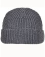 Mutsen BUILD YOUR BRAND Recycled Yarn Fisherman Beanie voor bedrukking &amp; borduring