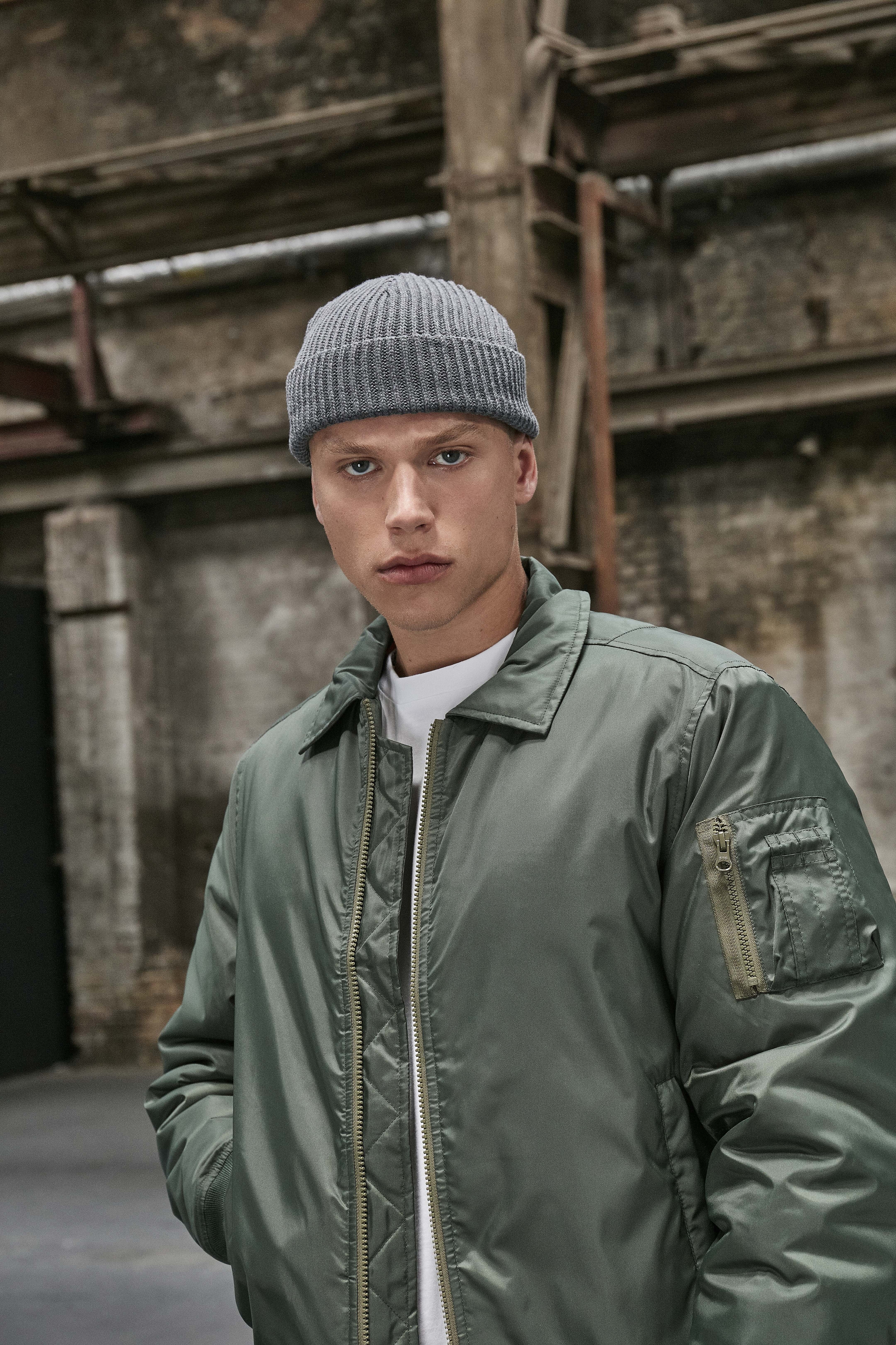 Bonnets personnalisable BUILD YOUR BRAND Recycled Yarn Fisherman Beanie