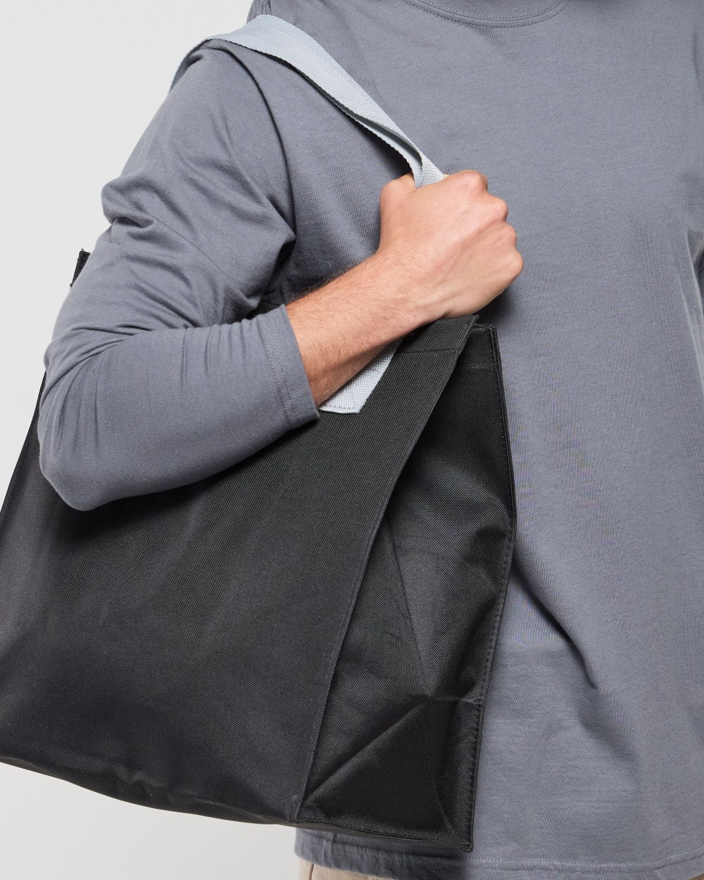 Tassen & Zakken BLACK & MATCH SHOPPING BAG voor bedrukking &amp; borduring